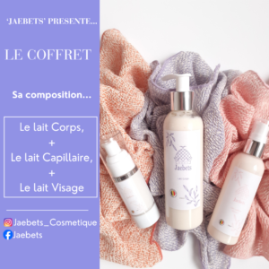 Coffret découverte Lait corps, lait visage et lait capillaire